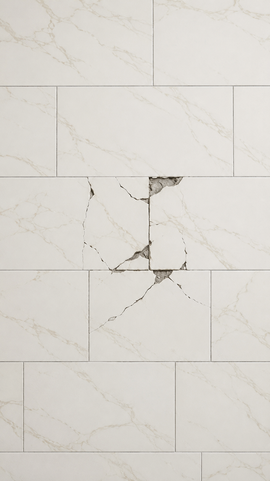 Broken tile damage image